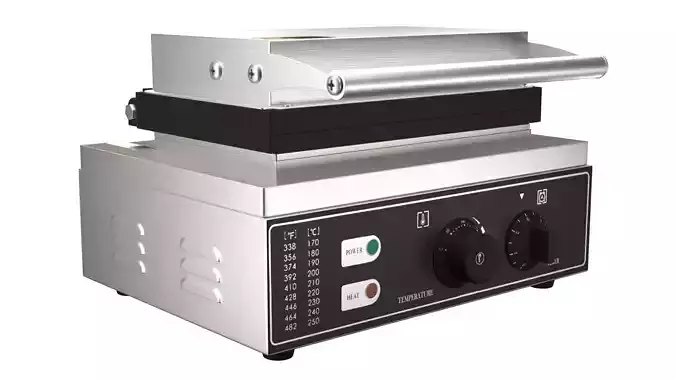 Donut Toaster 3D Model Commercial Sandwich Press