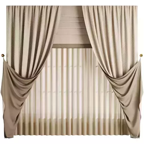 Roman and Cotton Curtain 055