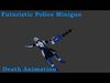 Futuristic Police Minigunner - Unity Game Ready Asset Low-poly 3D model_2