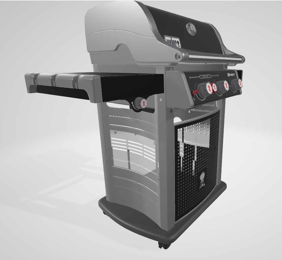 Weber Spirit E-220 Classic Barbecue 3D model_1