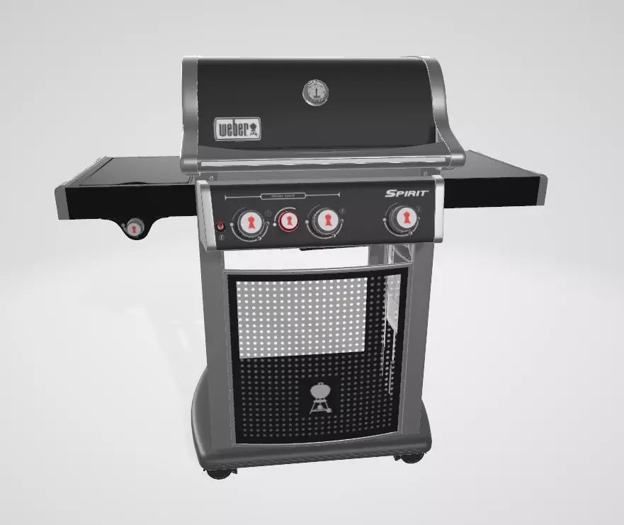 Weber Spirit E-220 Classic Barbecue 3D model_0