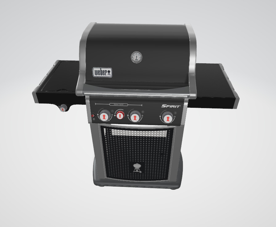 Weber Spirit E-220 Classic Barbecue 3D model_2