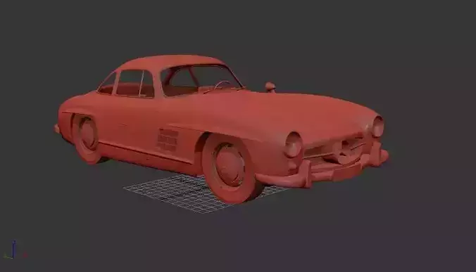 Mercedes Benz 300 SL Gullwing 1954 3D print model