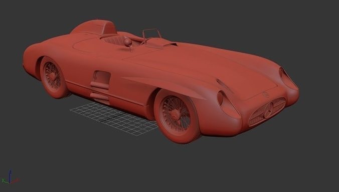 Mercedes Benz 300 SLR W196S 1955 3D print model