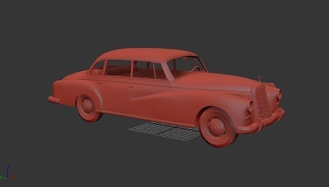 Mercedes Benz 300d W189 1957 3D print model