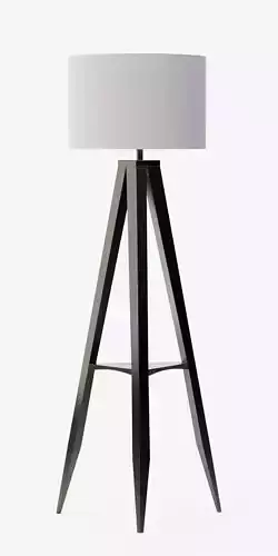 Aurora Metal Tripod Floor Lamp 3D model