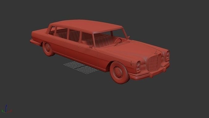 Mercedes Benz 600 W100 pullman limousine 1964 3D print model