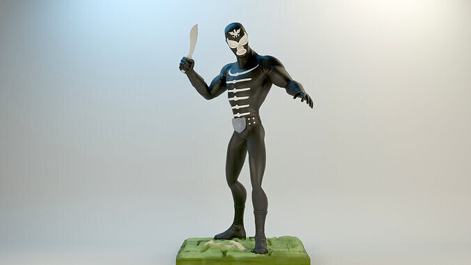 Shocker Combatman Character Style 3D print model