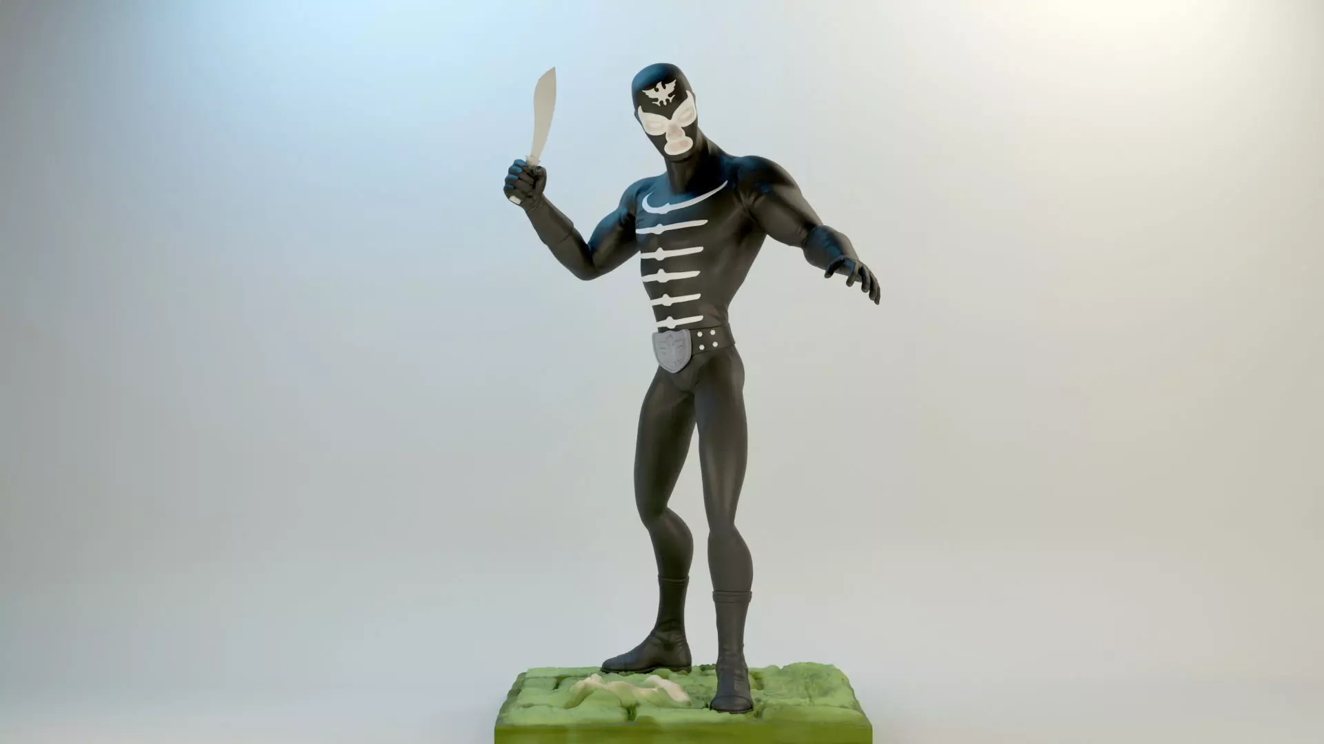 Shocker Combatman Character Style 3D print model_0