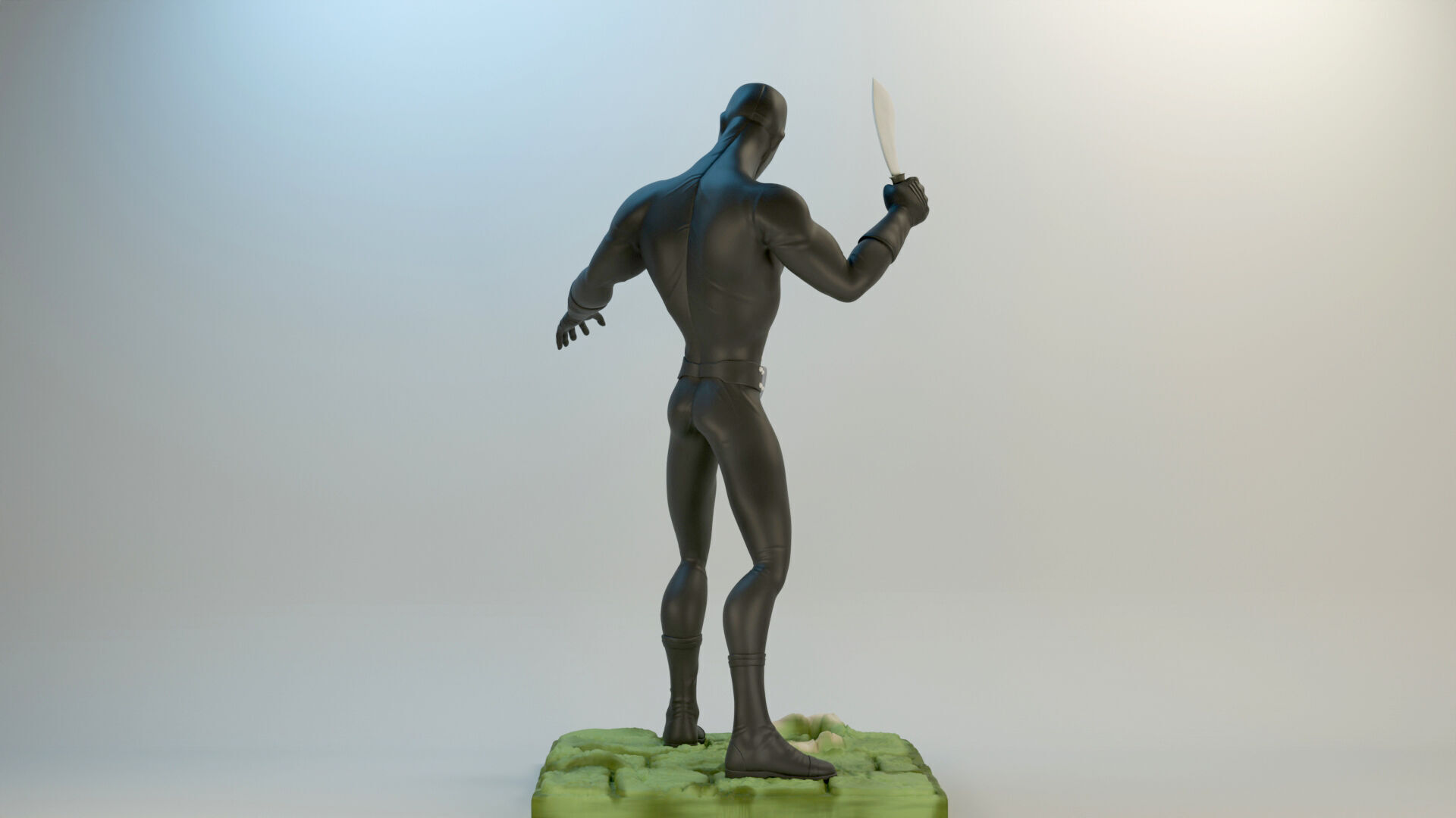 Shocker Combatman Character Style 3D print model_4