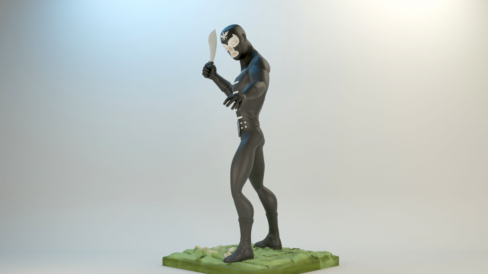 Shocker Combatman Character Style 3D print model_6
