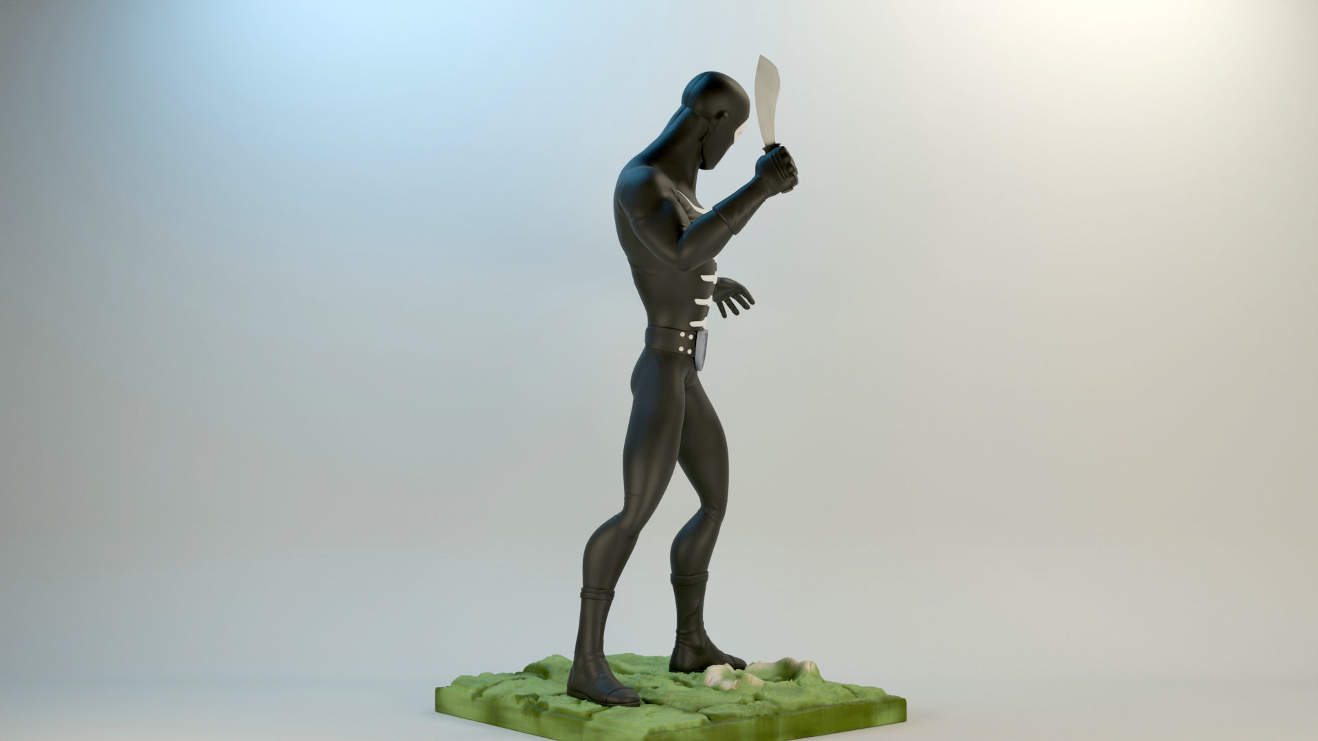 Shocker Combatman Character Style 3D print model_3