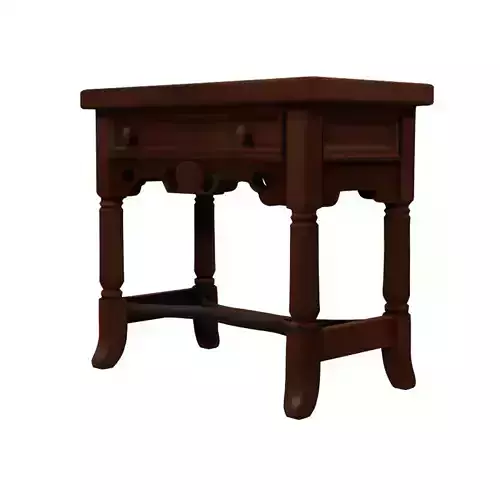 Traditional Dark Wood Side Table Night Stand