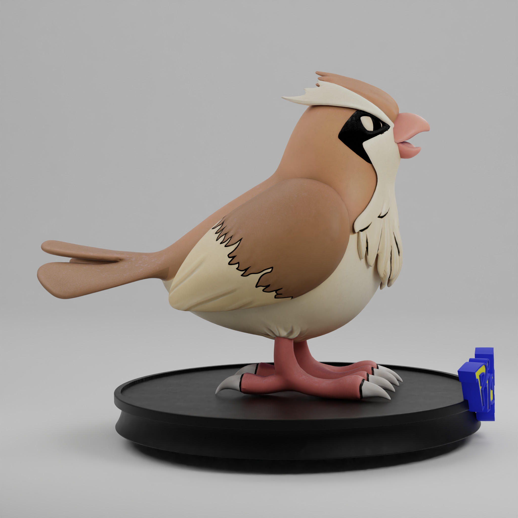 Pidgey Pokemon 3D Print Model Cute and Collectible 3D print model_4