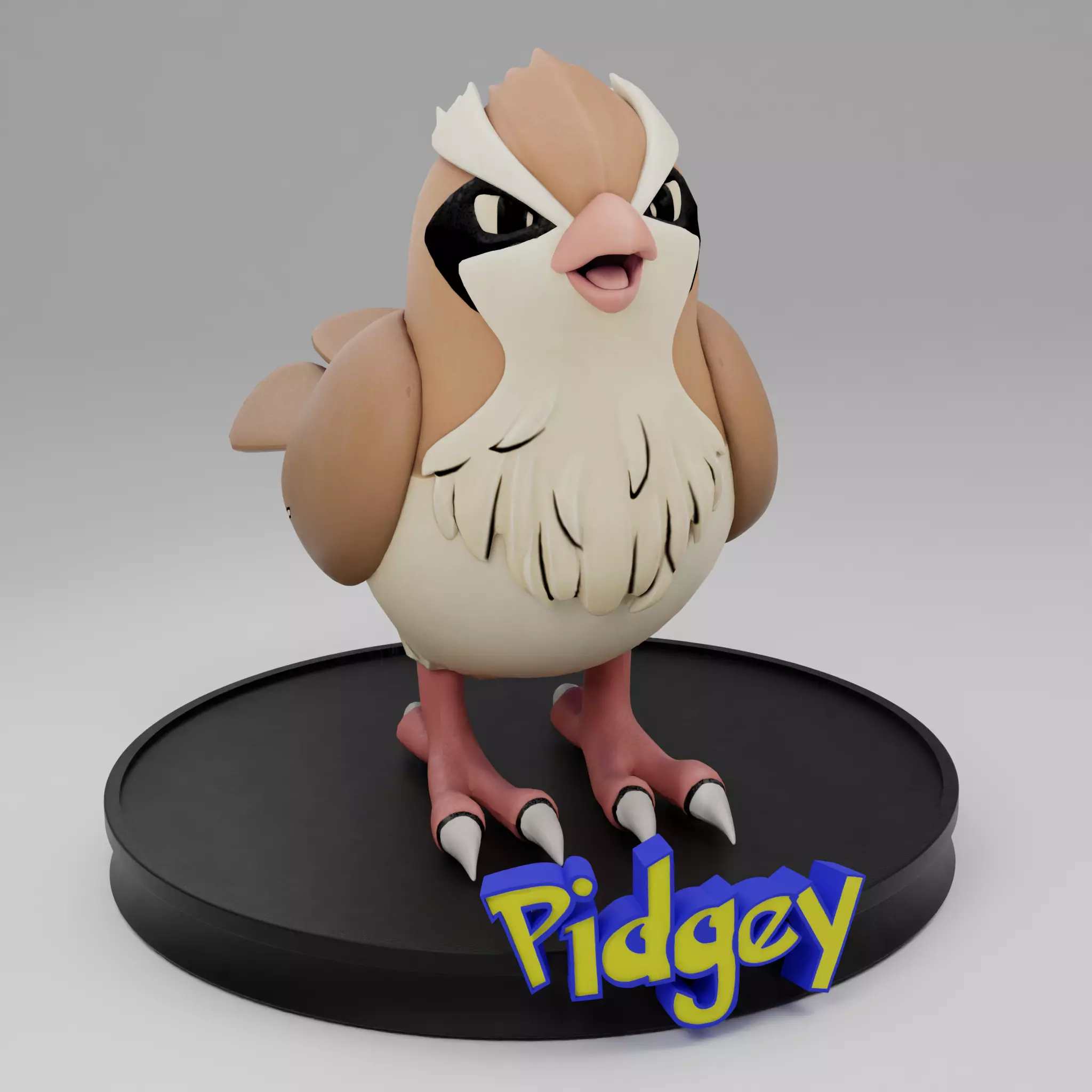 Pidgey Pokemon 3D Print Model Cute and Collectible 3D print model_0