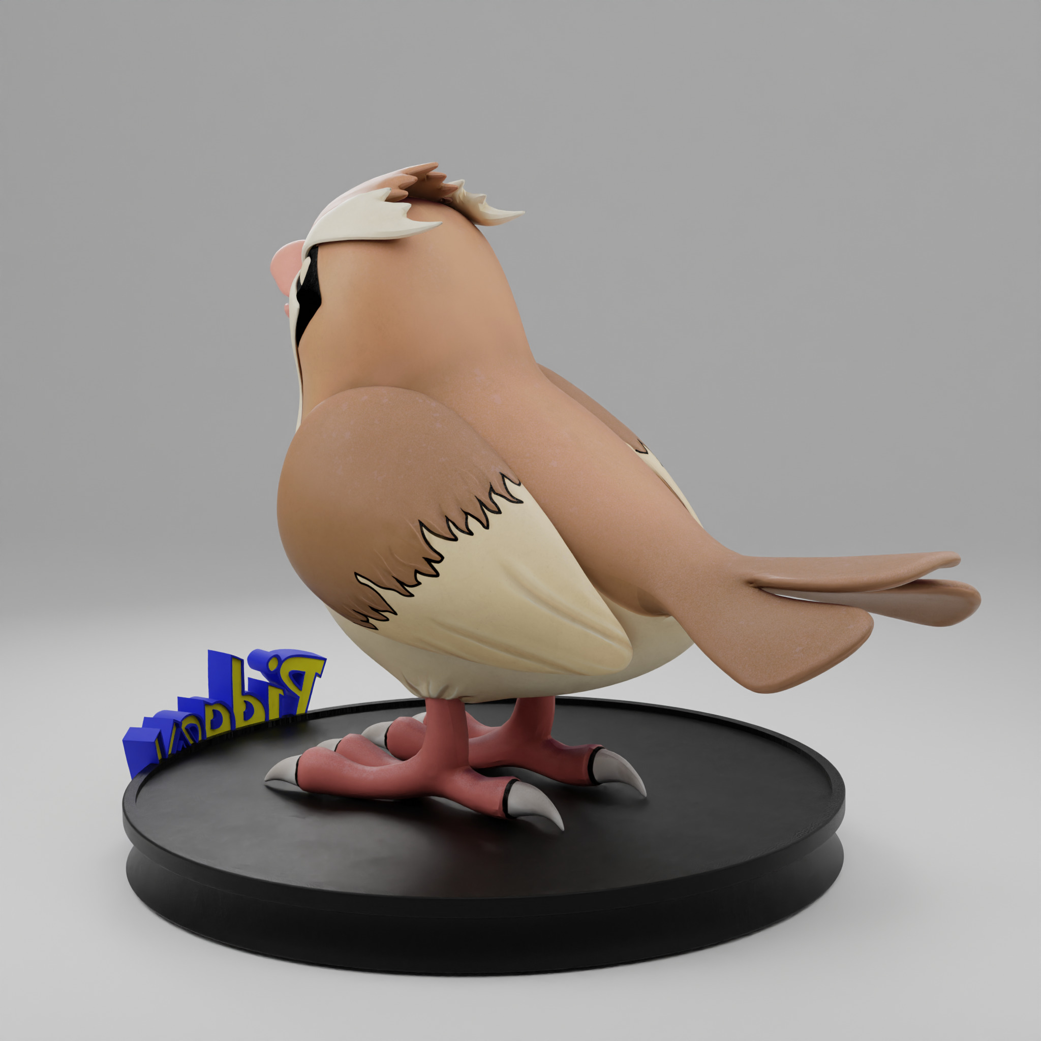 Pidgey Pokemon 3D Print Model Cute and Collectible 3D print model_3