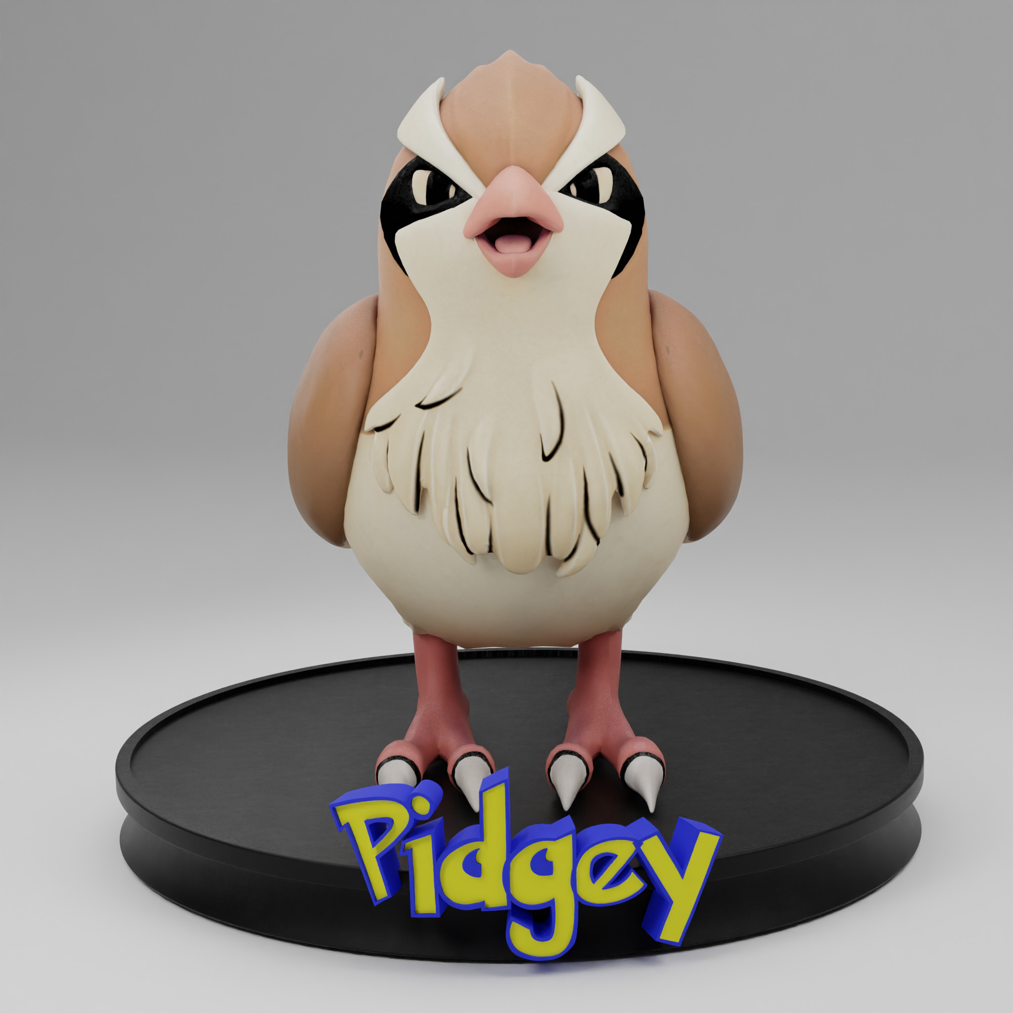 Pidgey Pokemon 3D Print Model Cute and Collectible 3D print model_1