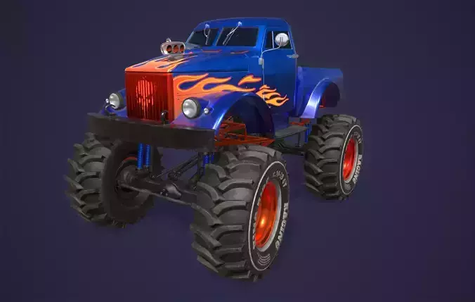 Cartoon Monster Truck