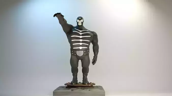 Shocker Combatman iconic villain FAT BODY Character Style 3D print model