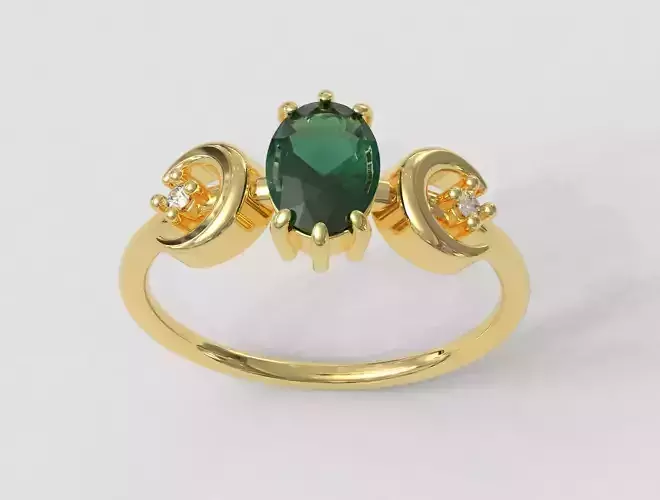 Moon Gemstone Ring