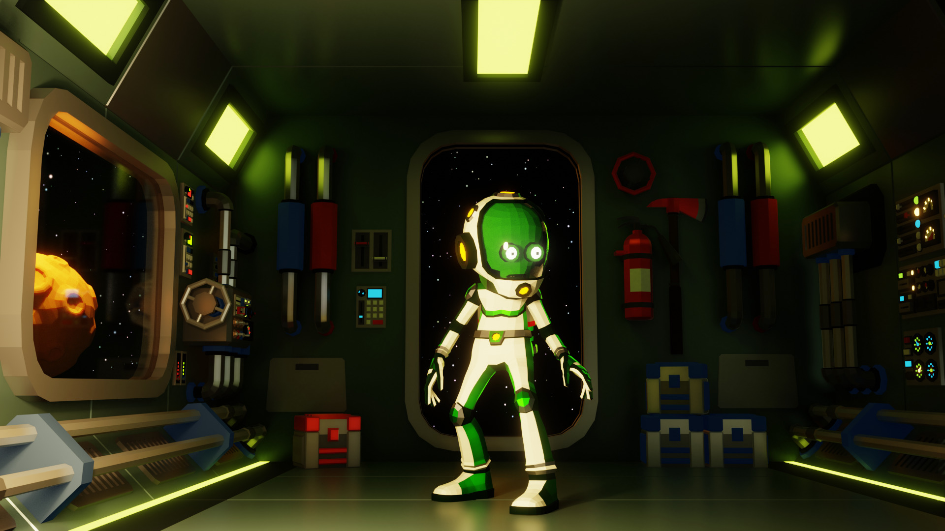 Alien Modular - low-poly stylized Low-poly 3D model_4