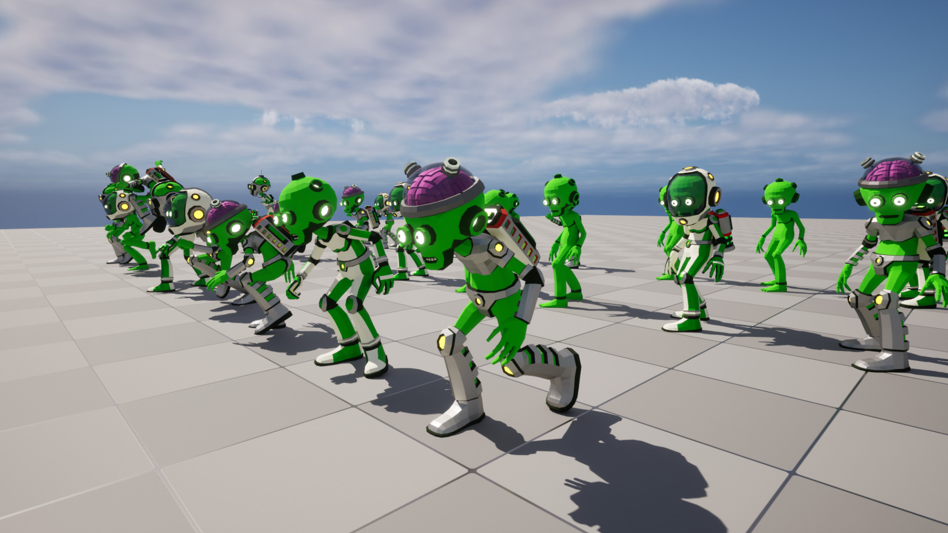 Alien Modular - low-poly stylized Low-poly 3D model_9