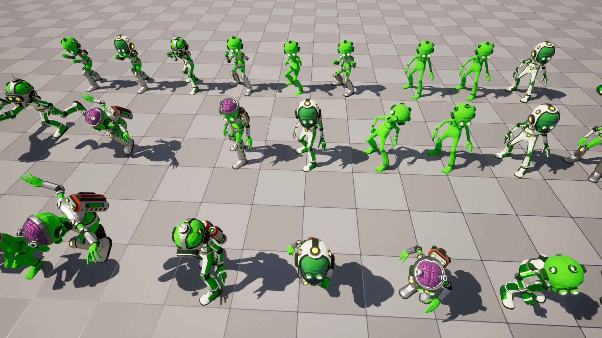 Alien Modular - low-poly stylized Low-poly 3D model_7