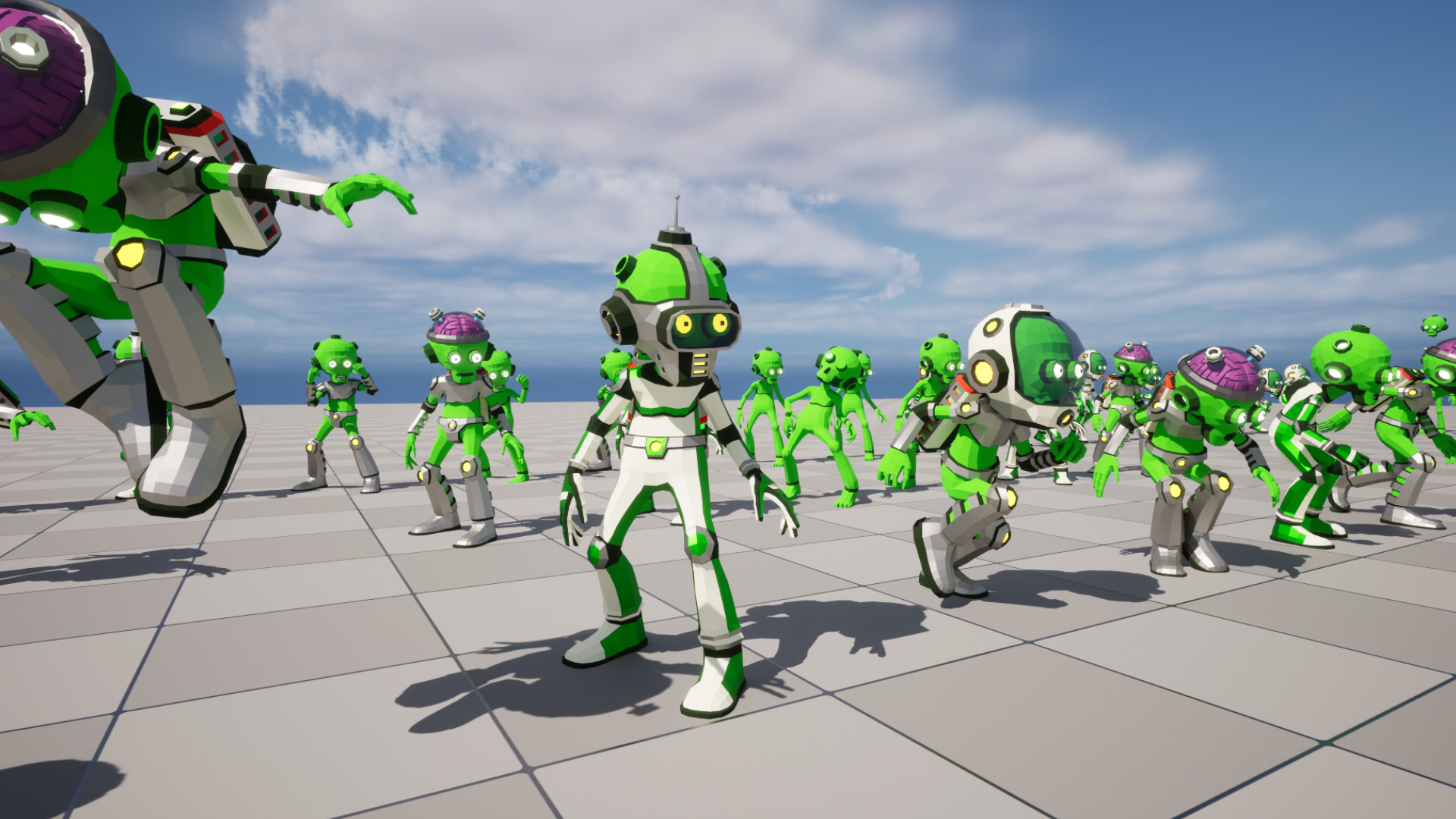 Alien Modular - low-poly stylized Low-poly 3D model_13