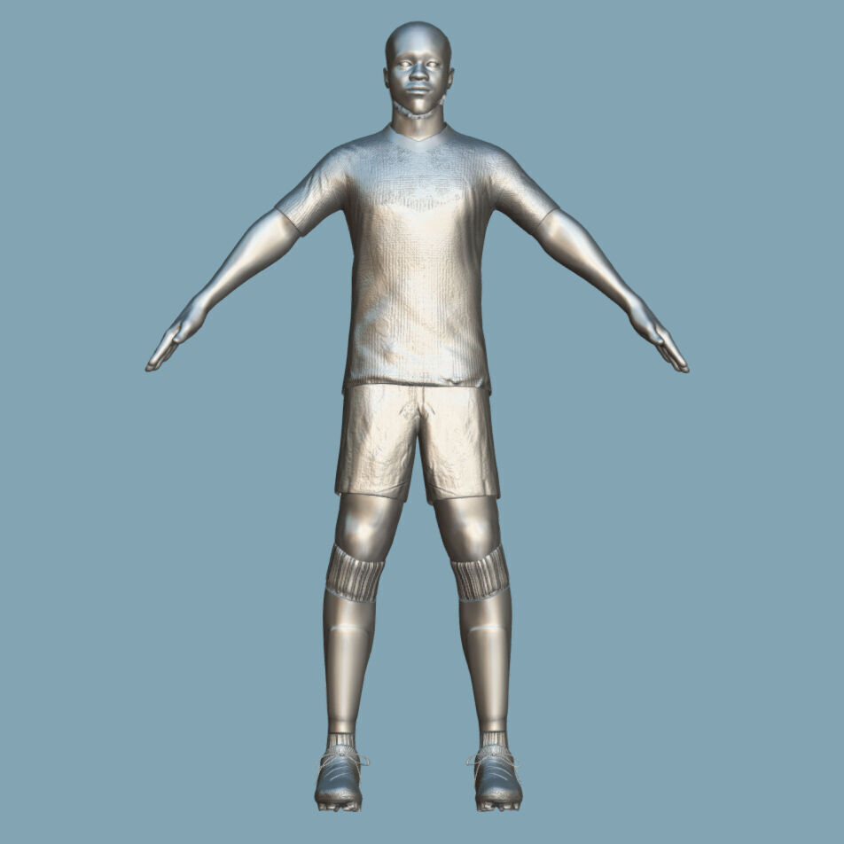  T-Pose Rigged Upamecano Bayern Munich 24-25 3D model_3