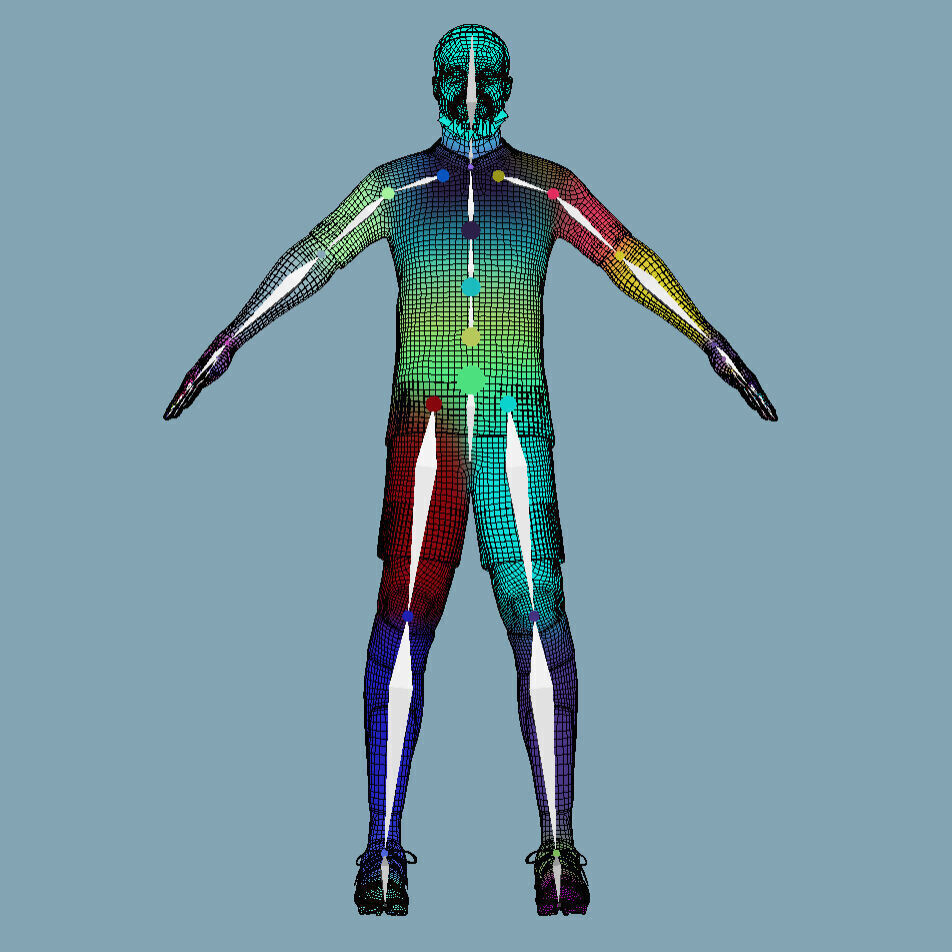  T-Pose Rigged Upamecano Bayern Munich 24-25 3D model_8