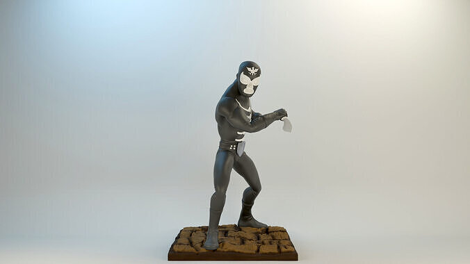Shocker Combatman iconic villain Action Character Style 2 3D print model
