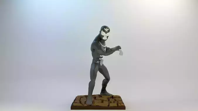 Shocker Combatman iconic villain Action Character Style 2 3D print model