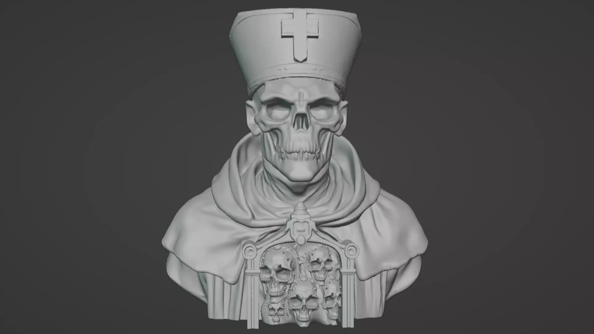 Father Hallow Bust 3D print model