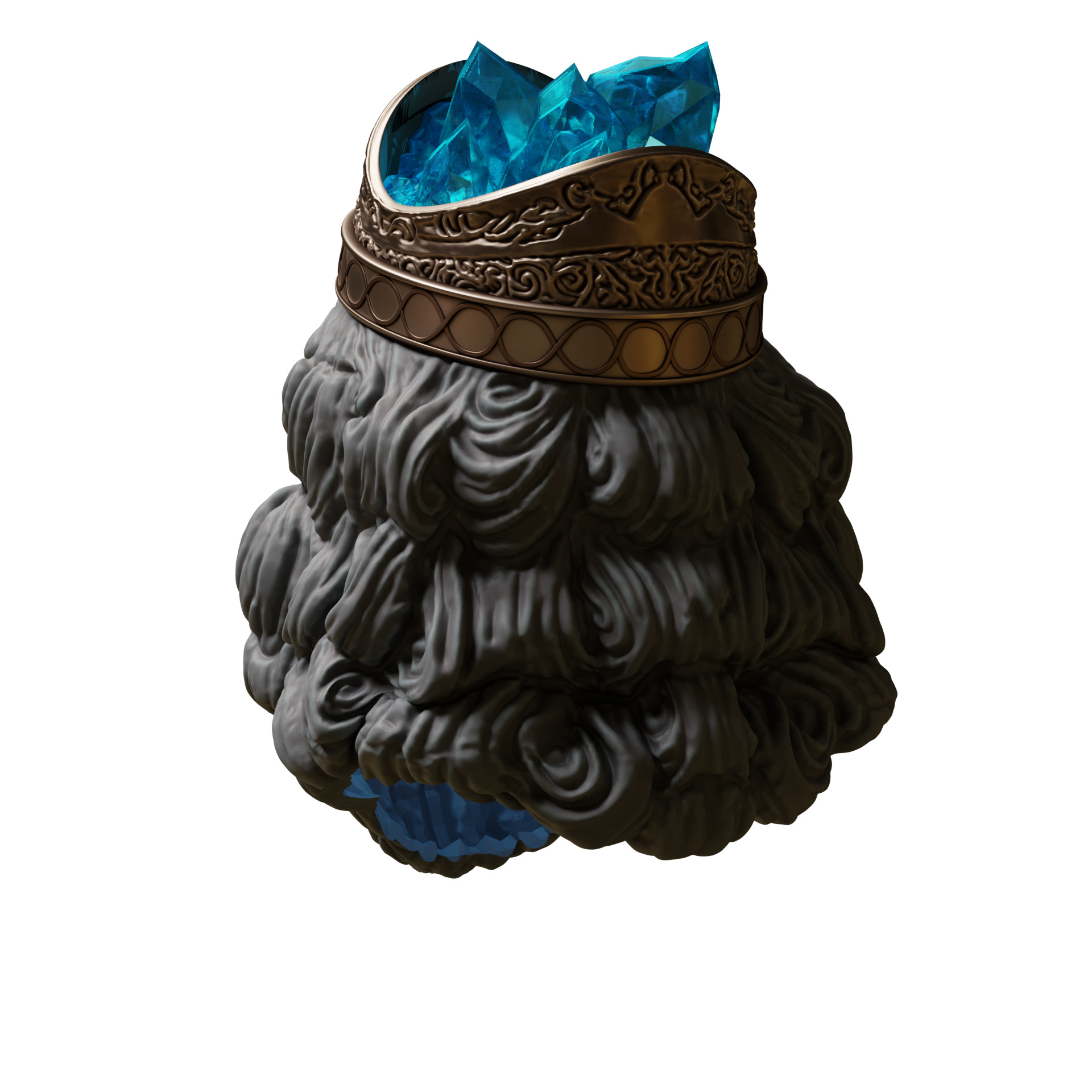 Karolos Glintstone Crown elden ring Mask Cosplay 3D print model 3D print model_2