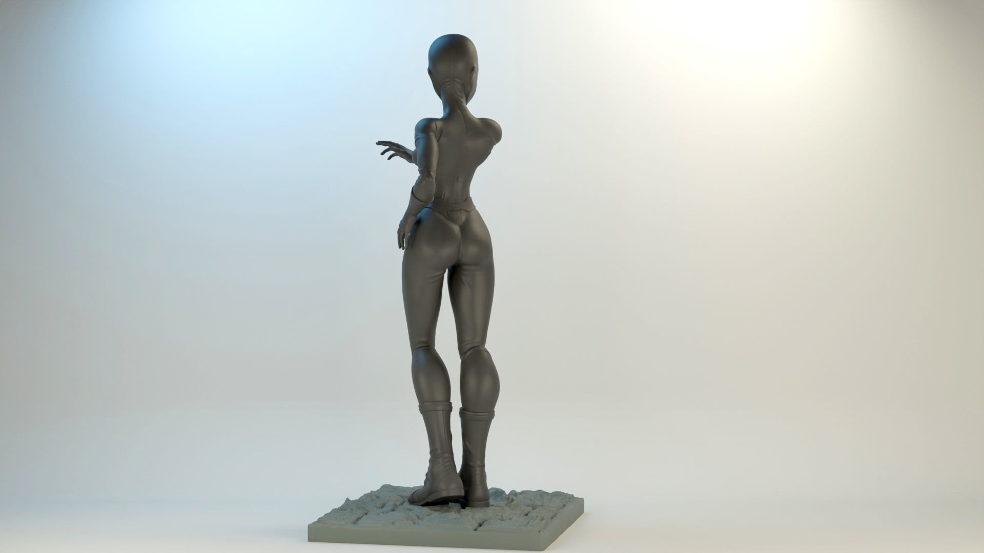 Shocker Combatman iconic villain Woman Character Style 3D print model_3