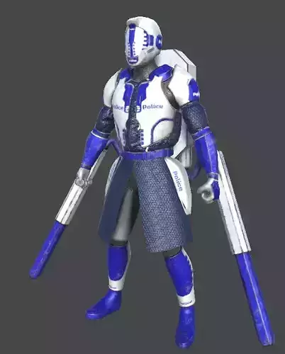 Futuristic Police Heavy - Unity Game Ready Asset