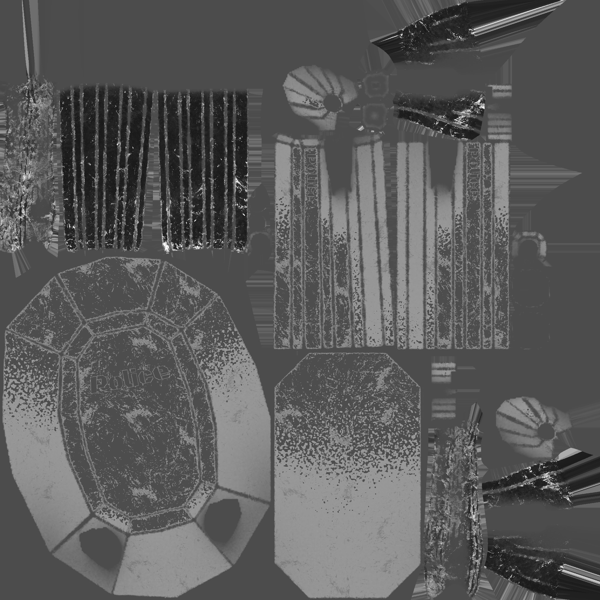 Futuristic Police Heavy - Unity Game Ready Asset Low-poly 3D model_6