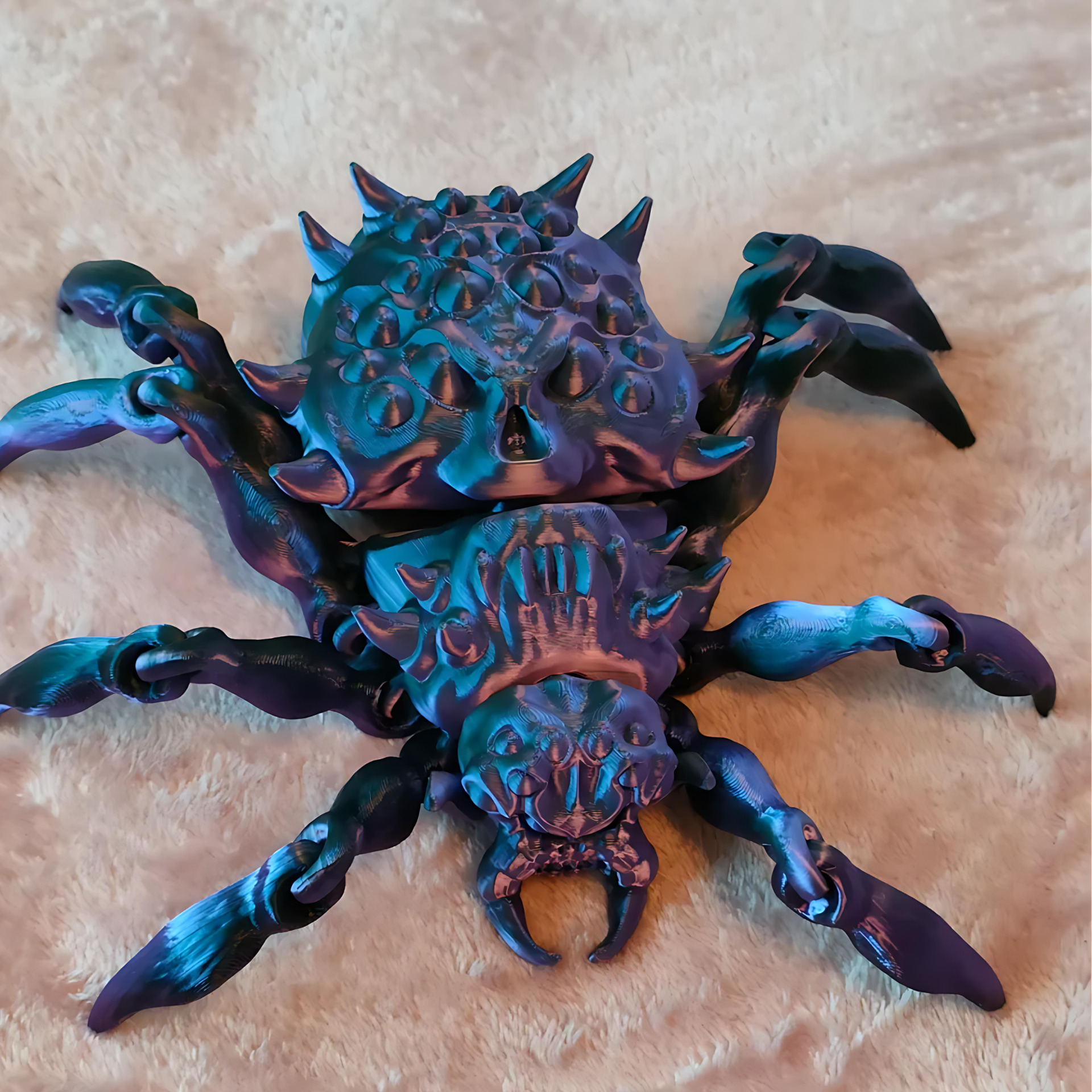 Arachnid Nightmare  Articulated Spider 3D print model_4
