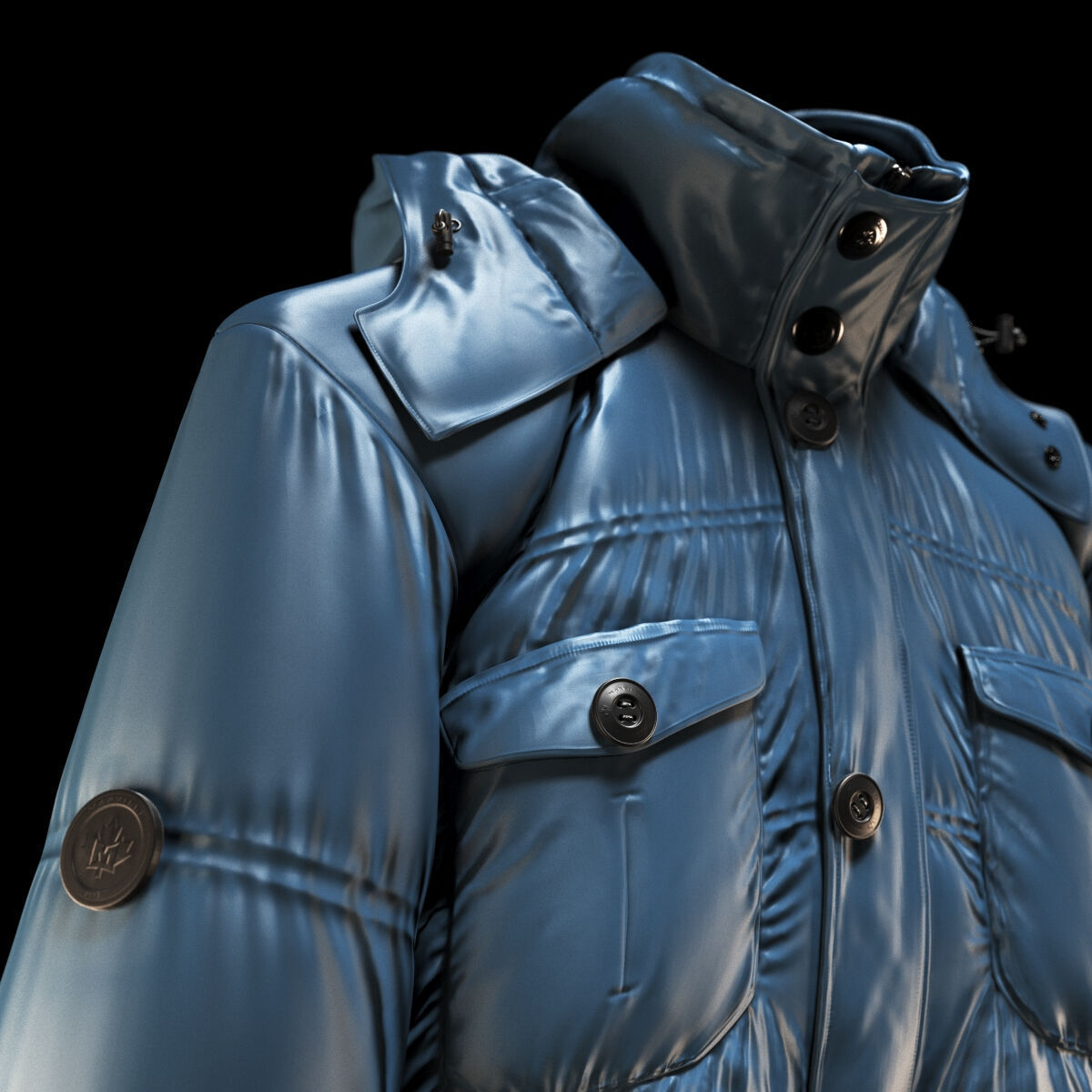 Marville Padded Jacket 3D model_4