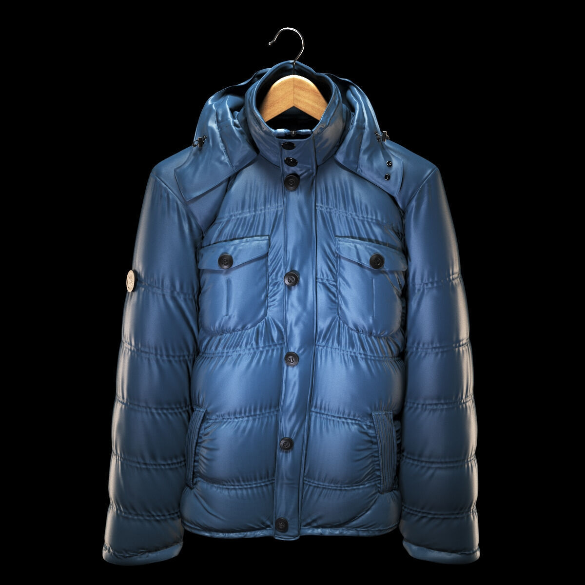 Marville Padded Jacket 3D model_1