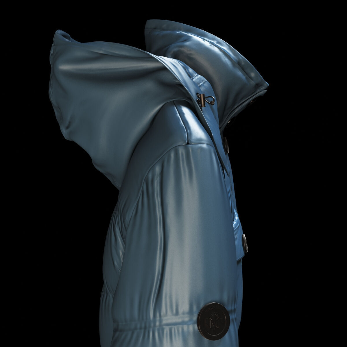 Marville Padded Jacket 3D model_5