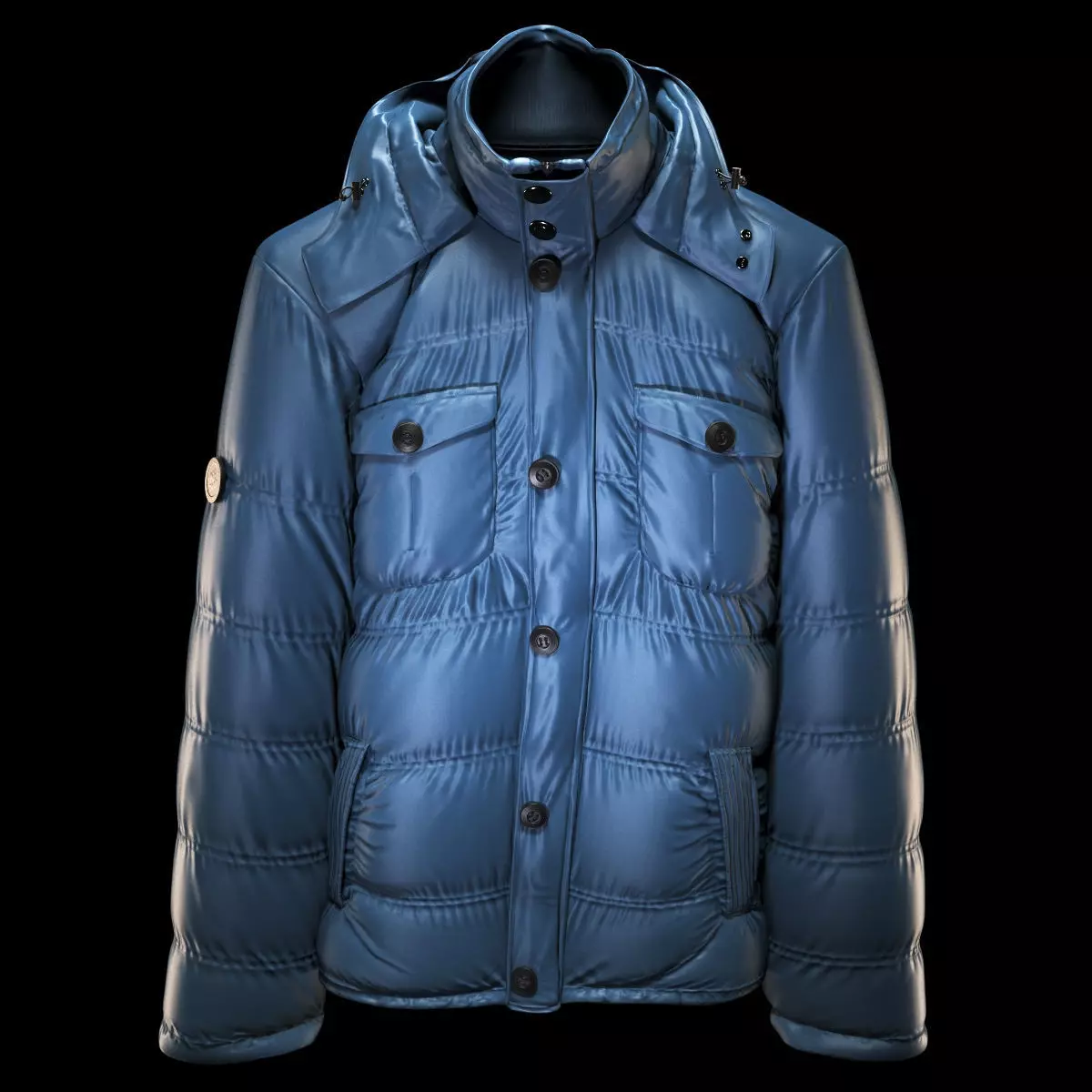 Marville Padded Jacket 3D model_0