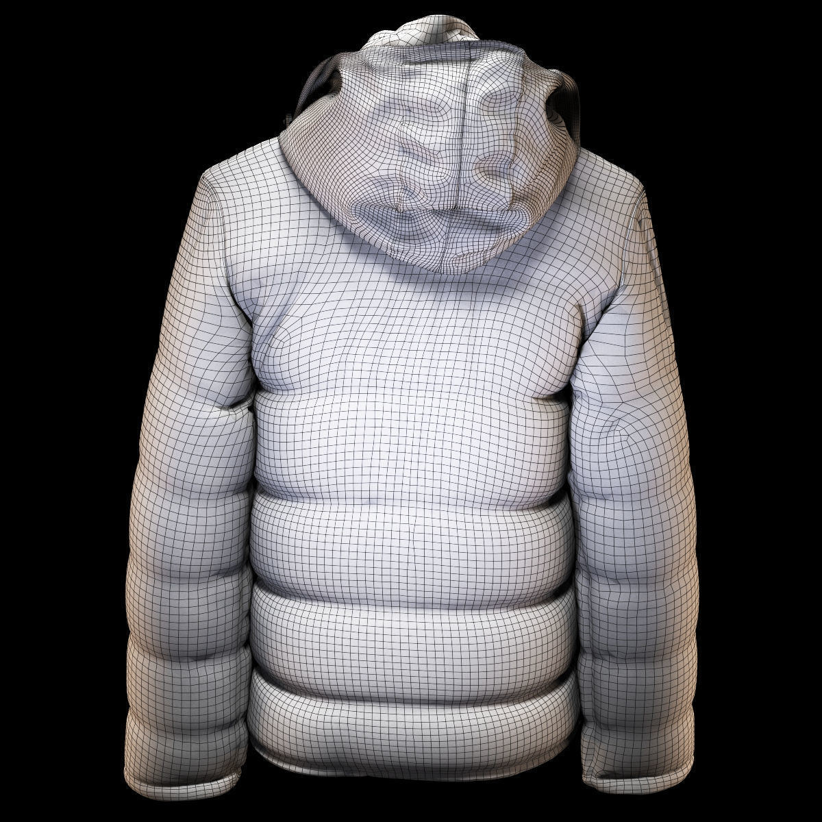 Marville Padded Jacket 3D model_11