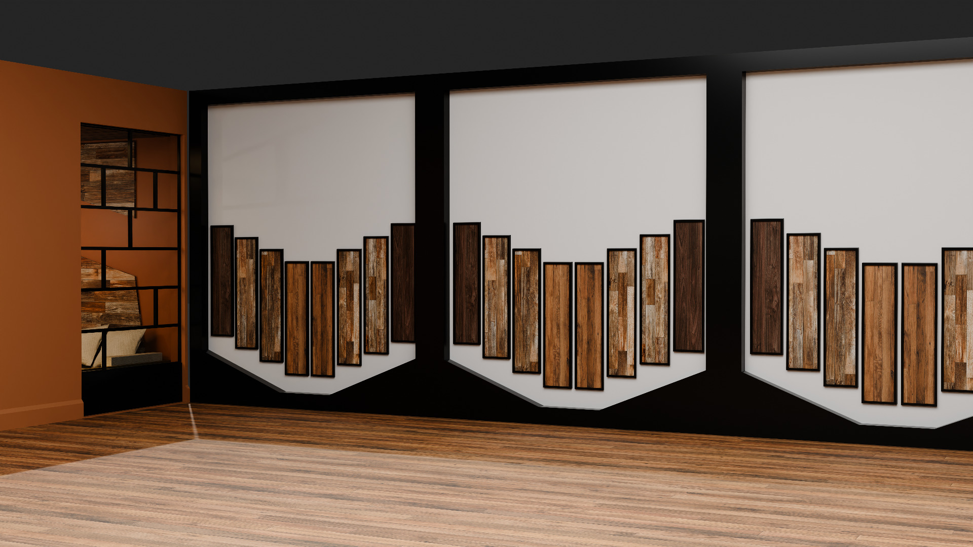 Modern 3D Event Space and Showcase Environment Low-poly 3D model_2