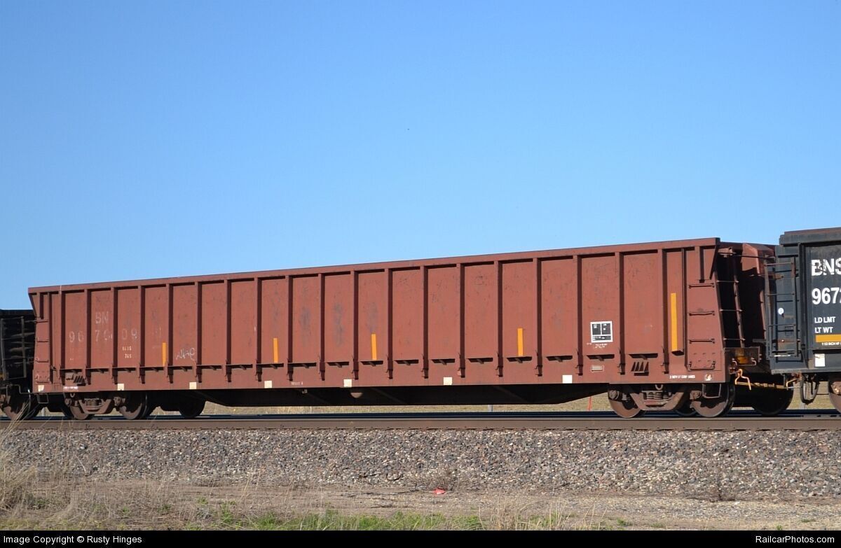 HO Burlington Northern 61 6 MOW Crosstie Gondola 3D print model_1