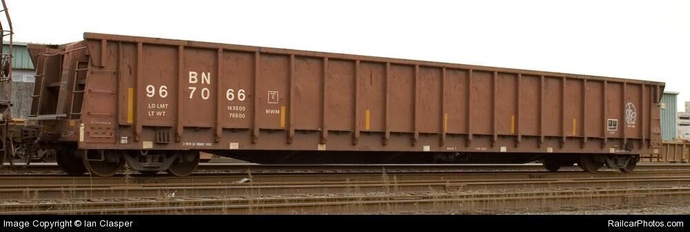 HO Burlington Northern 61 6 MOW Crosstie Gondola 3D print model_3