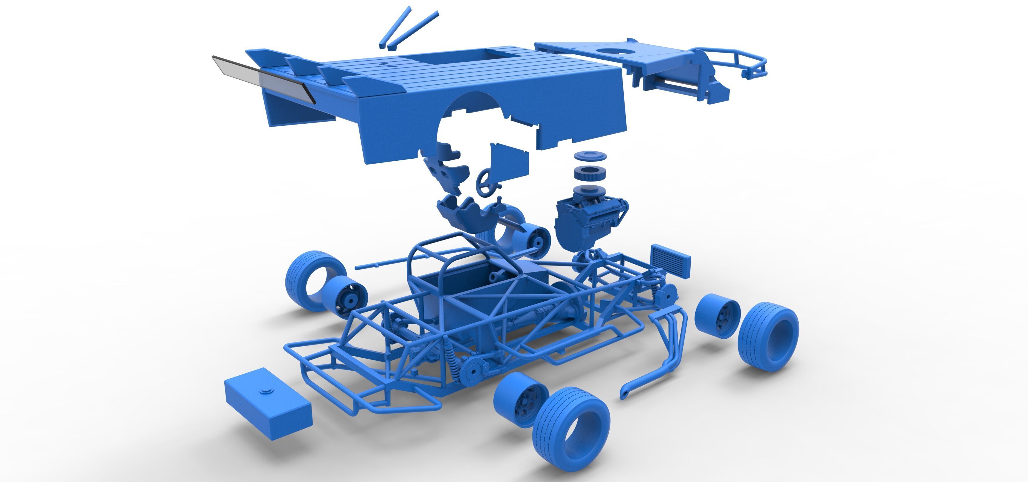 Asphalt Modified stock car Version 5 Scale 1 to 25 3D print model_66