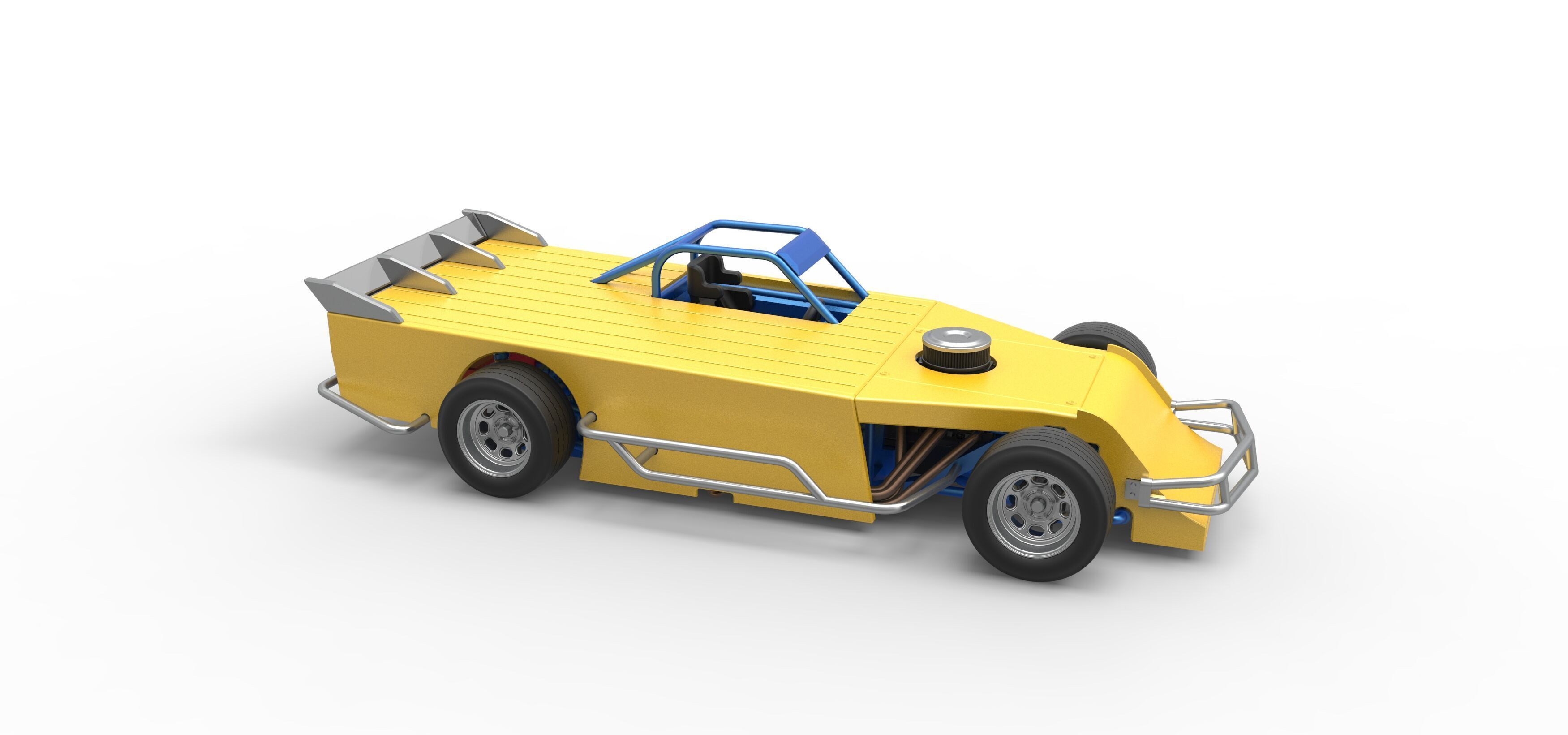 Asphalt Modified stock car Version 5 Scale 1 to 25 3D print model_24