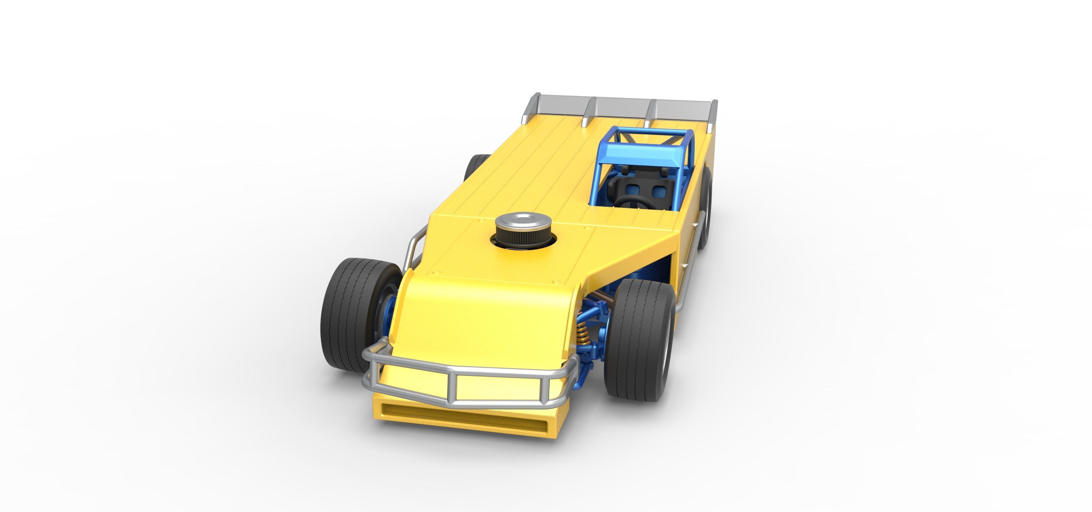 Asphalt Modified stock car Version 5 Scale 1 to 25 3D print model_5