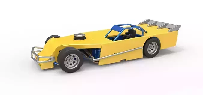 Asphalt Modified stock car Version 5 Scale 1 to 25 3D print model
